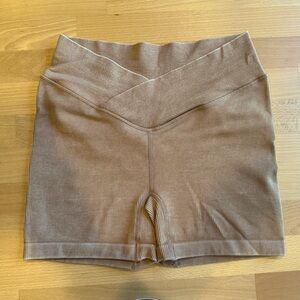 Joy Lab ribbed bike short - Chestnut color